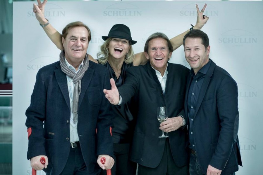 Honorarkonsul Rudi Roth, Anne Marie Schullin, Hans Schullin und Franco Foda (Foto Schullin)