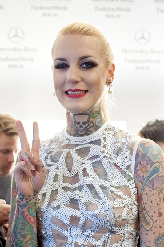 Lexy Hell bei der Modenschau von Marc Stone auf der Fashion Week Berlin 2014 (Foto Eva Maria Guggenberger)