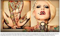 Tattoomodel Lexy Hell in der "bild.de" (Foto Hanja Li)