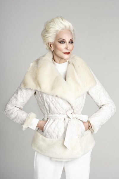 Das neue Testimonial von AIRFIELD ist die 84-jährige US-Amerikanerin Carmen Dell´Orefice. Sie ist trotz ihrer unglaublichen Karriere eine unkomplizierte und bescheidene Frau geblieben (Foto Kristian Schuller) 