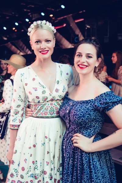 Auch Model Franziska Knuppe war wieder bei der Show von Lena Hoschek Foto Lupi Spuma Fine Photography)