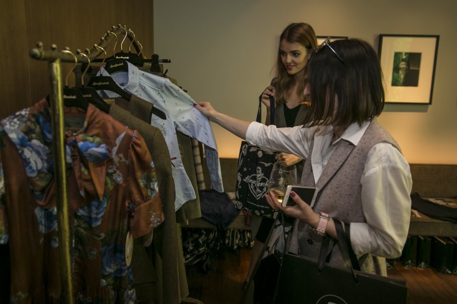Auch die erfolgreiche und international bekannte österreichische Kleidermacherin Lena Hoschek war im 'Das Stue' vertreten (Foto Pascal Rohé)