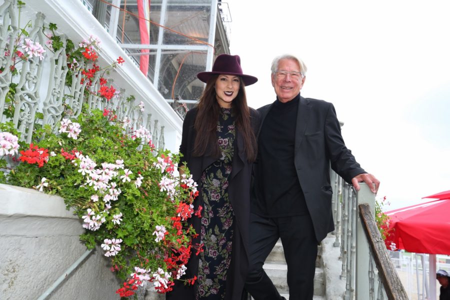 Eva Poleschinski Couture Show: Die wundervollen Haarkreationen der Models waren von BUNDY BUUNDY. Am Foto Pia Bundy & Georg Bundy (Foto Moni Fellner)