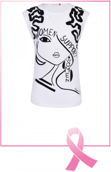 Women support Women - Brustkrebsinitiative: In Kooperation mit der Illustration Jasmin Khezri von IRMASWORLD hat AIRFIELD ein Shirt mit dem Motto „Women support Women“ entworfen. Pro verkauftem Shirt werden € 10,- an die Organisation „Brustkrebs Deutschland e.V.“ gespendet! 