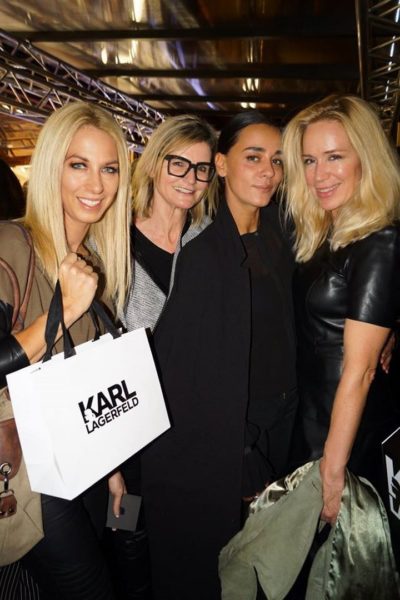 Dancer against Cancer-Organisatorin Yvonne Rueff, Journalistin und Bloggerin Hedi Grager, Sängerin und Schauspielerin Edita Malovcic und Fotografin Barbara Nidetzky (Foto Powersisters.at)