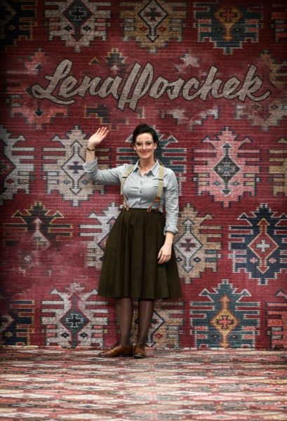 Die steirische Designerin Lena Hoschek begeisterte wieder einmal auf der Berlin Fashion Week mit ihrer Autumn/Winter 2019-Kollektion (Photo by Stefan Knauer/Getty Images for Lena Hoschek)