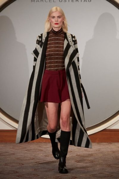 Designer Marcel Ostertag präsentierte seine AW 2019 Kollektion in den eleganten Räumlichkeiten des Grand Westin Hotels in Berlin (Foto Getty Images)