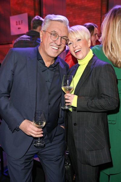 Helmut Schlotterer, Gründer und CEO von Marc Cain und Katja Konradi, Managing Director Design&Brand freuten sich über die gelungene Fashion Show (Photo by Gisela Schober/Getty Images for Marc Cain)