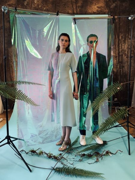 'Behind the Scenes' beim Shooting für die 2. Ausgabe des Aiola Living Magazins mit den beiden Models Paula Kautschitz und Heiko Avdic (Foto AIOLA)