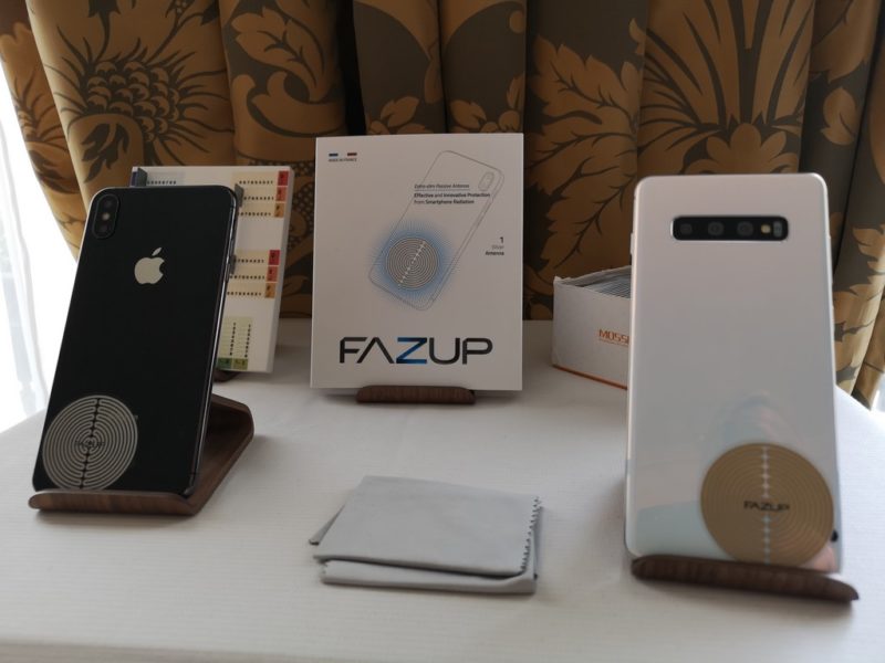 Fazup is a French startup specializing in amazing anti-wave patches for mobile phones. (Photo Hedi Grager)