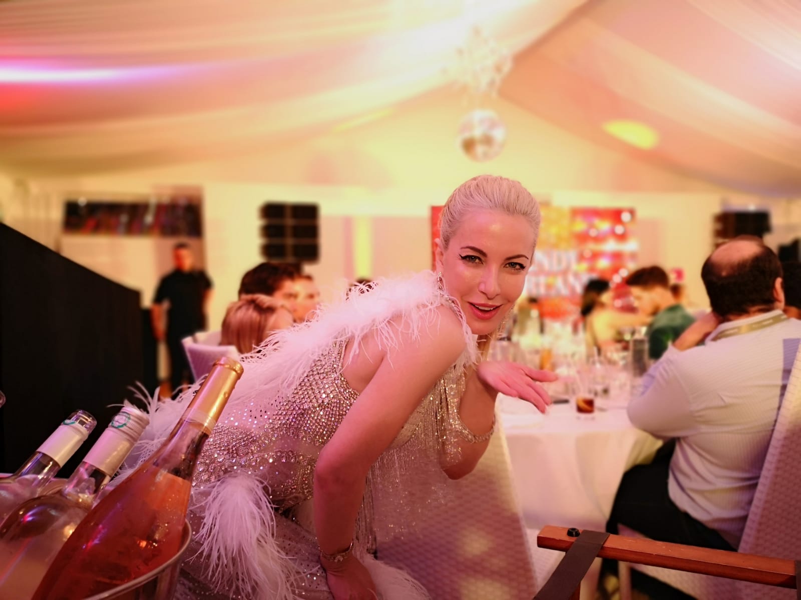 CINÉMOI 'STARS UNITED FOR GOOD' GALA in Cannes: attractive and sympathetic actress Dustin Quick. (Photo Hedi Grager)