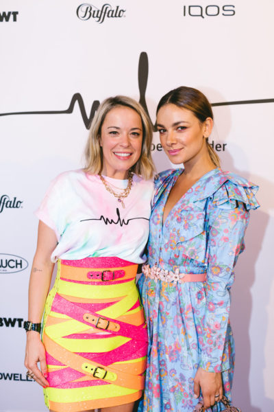 Schauspielerin Janina Uhse besuchte auch diesmal die Show von Designerin Marina Hoermanseder. (Foto Paul Aiden Perry)