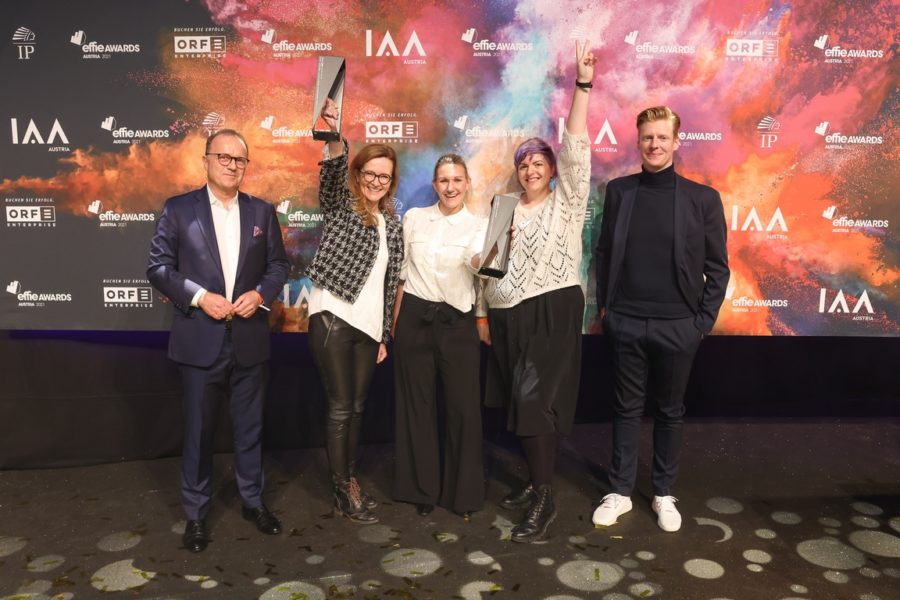 EFFIE AWARDS 2021: IAA Audience Positivity Award Gewinner ist „Erste Bank und Sparkasse – Still Standing“. (Foto IAA/Katharina Schiffl)