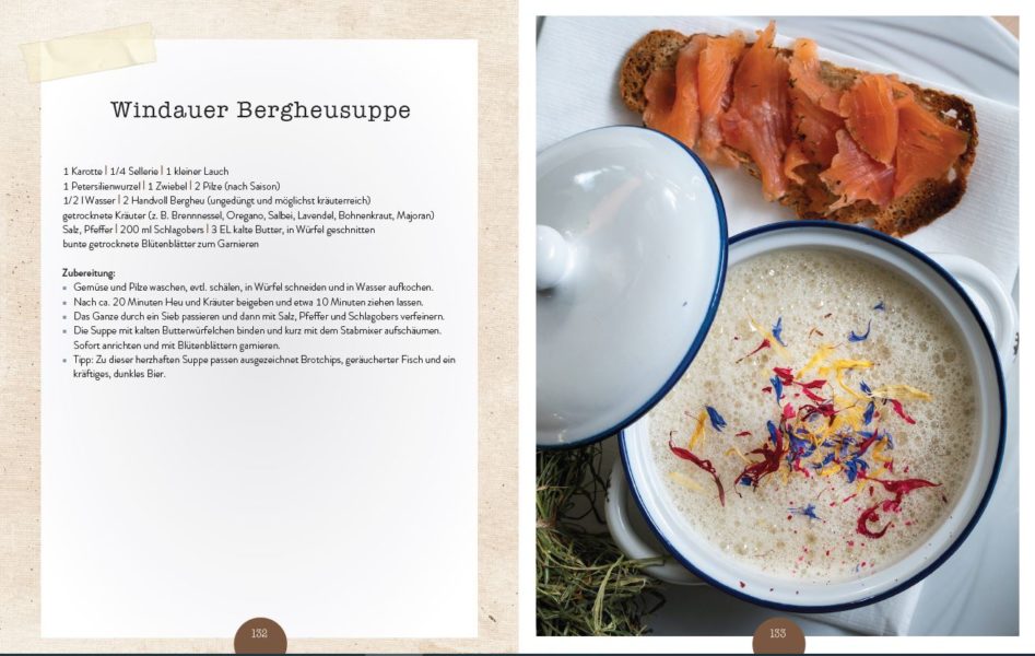 Auszug aus dem Kochbuch von Silvia Schneider. Windauer Bergheusuppe für den Herbst. (Foto Trauner Verlag)