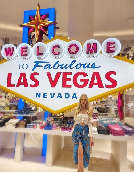 Auf ihrer USA-Reise besuchte Beatrice Körmer natürlich auch Las Vegas - die Stadt, die niemals schläft. (Foto privat)