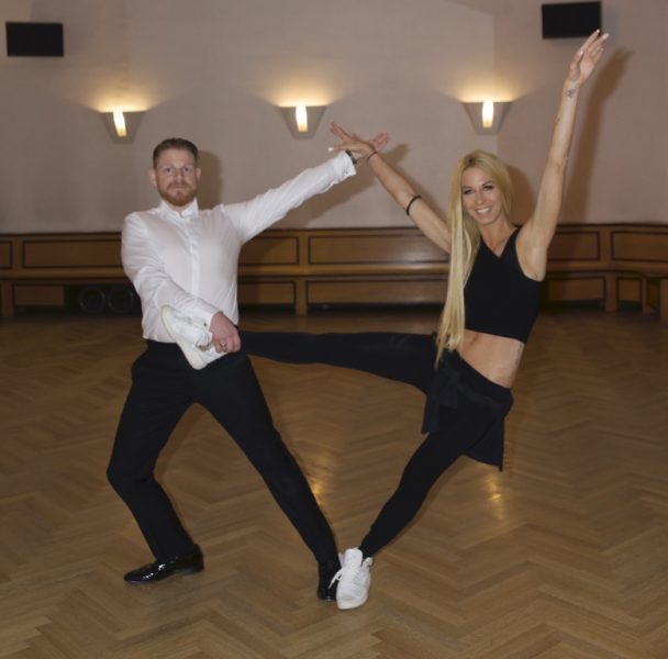 Yvonne Rueff mit ihrem Tanzpartner Stefan. (Foto powersisters)