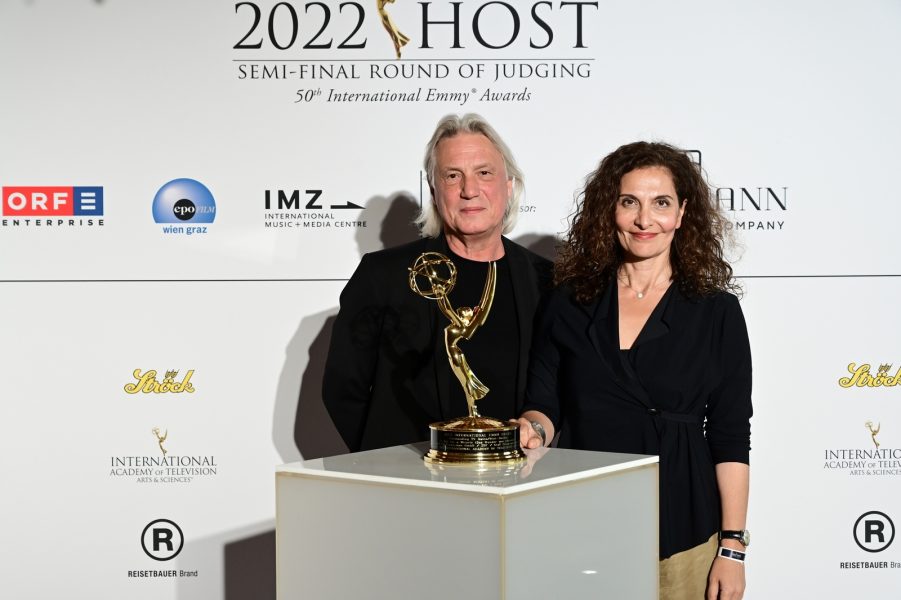 International Emmy Awards: Regisseur Harald Sicheritz, Schauspielerin Madani Proschat. (Foto leisure communications / Christian Jobst)