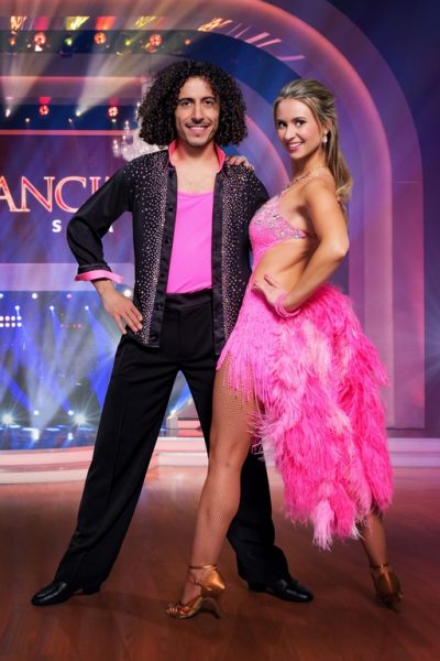 "Dancing Stars 2023": Omar Khir Alanam tanzt mit Kati Kallus. (Foto ORF/Hans Leitner, Montage: Gisela Jiresch)