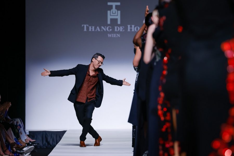Show von THANG DE HOO im Rahmen der MQ Vienna Fashion Week 2023. (Foto Thomas Lerch)