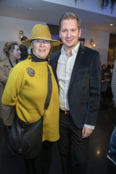 Buchautor und Netzwerker Clemens Trischler lud zur vierten Veranstaltung des „Austrian Gentlemen´s Club“ in das individuelle Designhotel LeMéridien. Im Bild Agnes Husslein-Arco mit Clemens Trischler. (Foto Jürgen Hamerschmid)