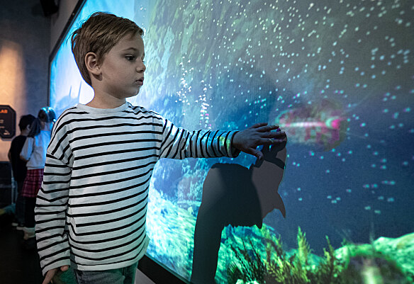 Die interaktive Ausstellung, “JURASSIC - The Immersive Experience”, inklusive 5D-Fahrt und einem 360°-Erlebnisraum, verspricht einen Museumsbesuch voller Action und Spaß für Groß und Klein. (Foto Julian Omosky)