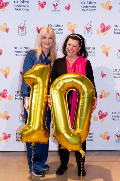 Auch die steirische Unternehmerin Anita Frauwallner gratulierte zum 10. Geburtstag des Kinderhilfe Haus Graz. (Foto Barbara Zapfl)