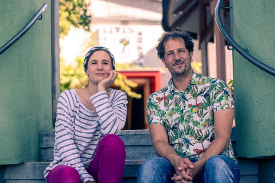 Kikeriki Kinder Kurzfilm Festival Tulln: Festival Leiter Lisa Mai und Christoph Schwarz. (Foto Tobias Raschbacher / c dotdotdot)