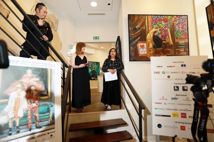 FRFF - Das Filmfestival der französischen Riviera feierte wieder Kurzfilme und Kurzfilminhalte aus der ganzen Welt. Die Preisträger wurden geehrt von Nicole Goesseringer Muj, Founder/President | Kultura PR International LLC, Co-founder | French Riviera Film Festival. (Photo Erick Seban-Meyer)