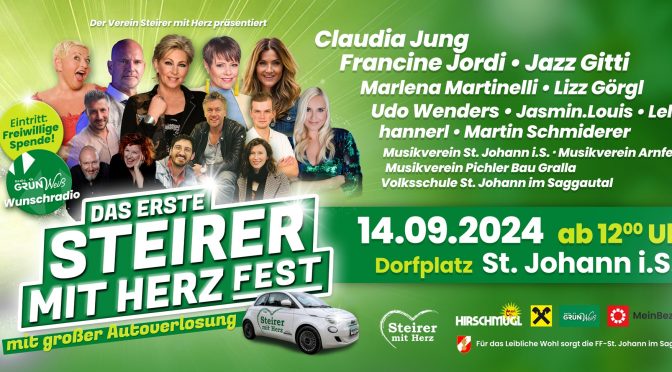 “Steirer mit Herz-Fest” in St. Johann im Saggautal