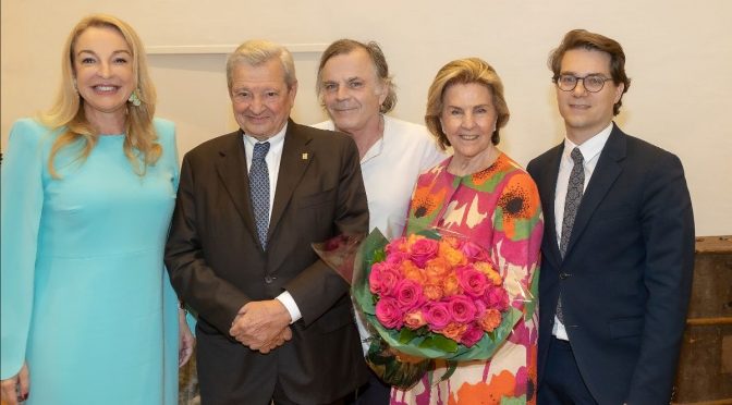 KR Heinrich Spängler mit der Festspielnadel mit Rubinen ausgezeichnet