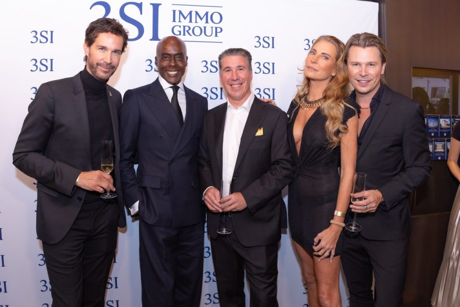 „3SI LUXURY NIGHT“ - Michael Lameraner, Bruce Darnell, Michael Schmidt, Geschäftsführer der 3SI Immogroup und Adi Weiss. (Foto Monika Fellner)