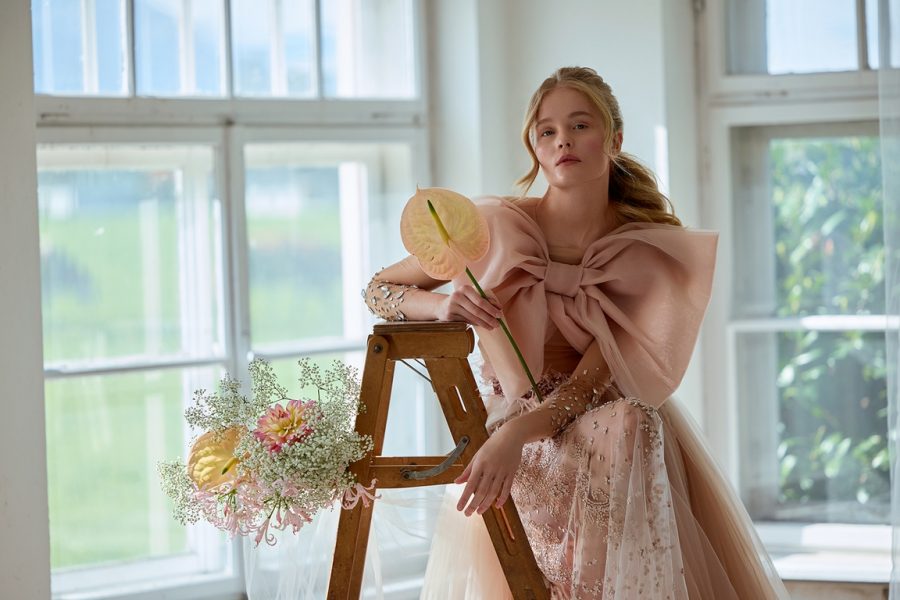 Die Designs von Eva Poleschinski sind heute auf internationalen Red Carpets wie den Oscars oder Golden Globes zu sehen und in allen großen&nbsp; Modemagazinen wie der Vogue, Elle oder Madame zu finden. (Foto Eva Poleschinski)