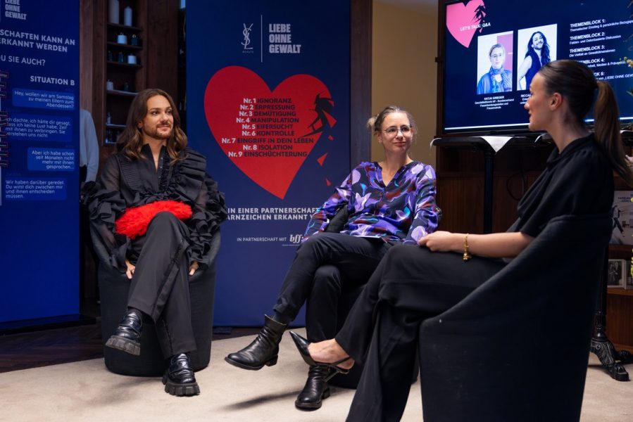 Riccardo Simonetti: "Gewalt kann in jeder Beziehung vorkommen, unabhängig von der sexuellen Orientierung oder Geschlechtsidentität der Partner. (Foto Max Menning für YSL Beauty LOG)