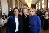 Opernball 2025, Pressekonferenz: Maryam Yeganehfar, Birgit Reitbauer, und Susanne Athanasiadis. (Foto Katharina Schiffl)
