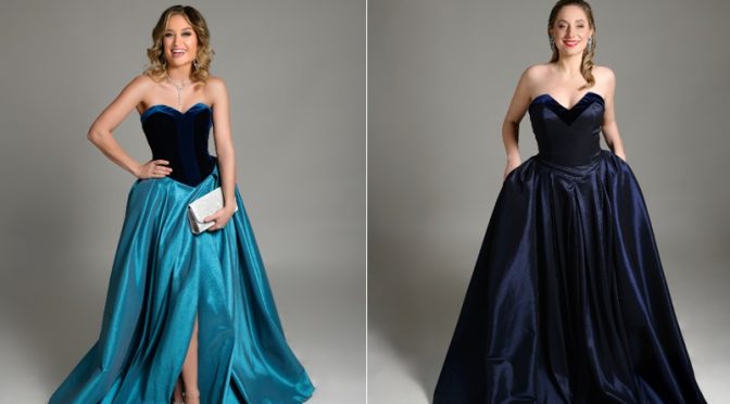 Alexis F. Gonzalez‘ Opernball-Kreationen für Corinna Kamper und Johanna Kräuter