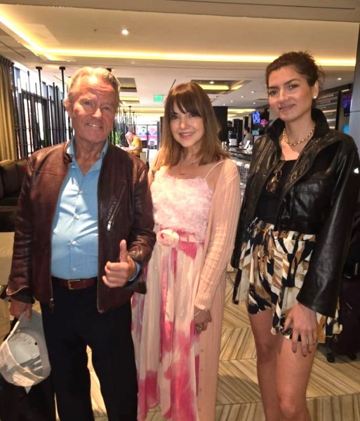 Nicole Muj ist gern gesehener Gast bei diversen Events. Hier im Bild mit John Savage und Blanca Blanco. (Photos courtesy of FRFF)