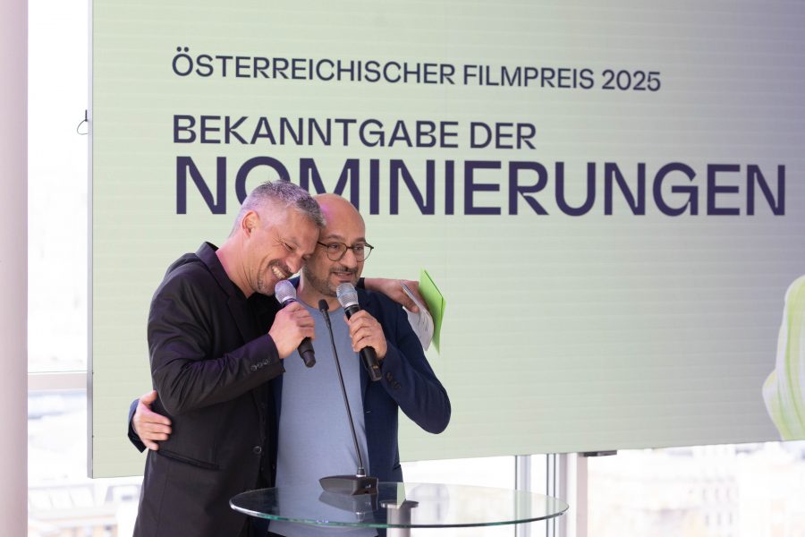 Akademie des Österreichischen Films - Nominierungen&nbsp;zum Österreichischen Filmpreis 2025. F. Rahoma und A. Riahi. (Foto ®eSeL)