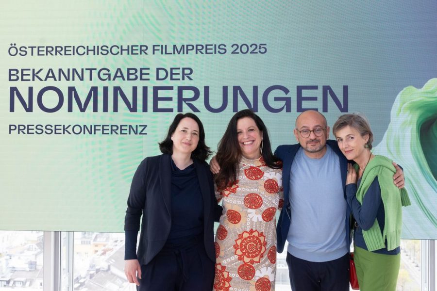 Akademie des Österreichischen Films - Nominierungen&nbsp;zum Österreichischen Filmpreis 2025: A. Valent, K. Albrecht, A. Riahi, M. Echerer. (Foto ®eSeL)