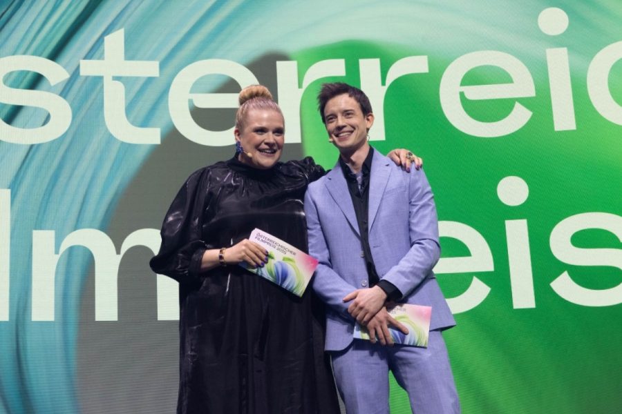 Filmpreis Gala 2025: Das Moderations-Duo Stefanie Reinsperger & Philipp Hansa. (Foto eSeL)