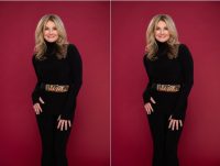 Frauke Ludowig: Strahlende Moderatorin des 15-jährigen Jubiläums der Vienna Awards. (Foto Ruprecht Stempell)