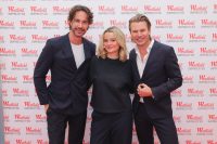 Westfield Shopping City Süd&nbsp; - Westfield Club Shopping Night: Michael Lameraner und Adi Weiss mit Nele Ludowig, die charmant durch den Abend führte. (Foto Monika Fellner)