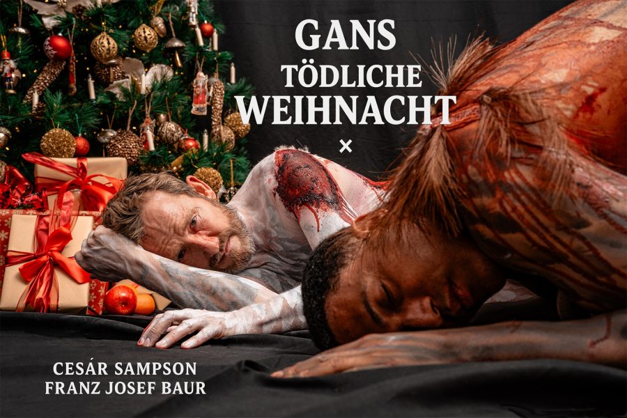 „Gans tödliche Weihnacht“ – Cesar Sampson und Franz Josef Baur setzen ein kraftvolles Zeichen für Tierschutz und gegen Massentierhaltung. (Foto Raphael Fasching)