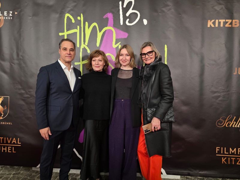 Eröffnung Filmfestival Kitzbühel: Festivalleiter Markus Mörth, Schauspielerin und Produzentin Marion Mitterhammer, Schauspielerin und Moderatorin Julia Jelinek und Journalistin Hedi Grager, www.hedigrager.com. (Foto Reinhard A. Sudy)