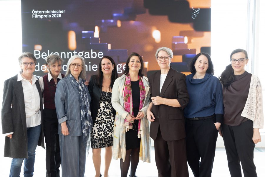 Österreichischer Filmpreis 2026 - Nominierungen: I. Zappe-Heller, M. Echerer, C. Dollhofer, K. Albrecht, V. Kaup-Hasler, T. Niedermüller, A.Valent. R. Rusz. (Foto eSeL.at)