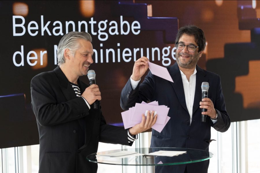 Nominierungen Filmpreis Gala 2026. hq7-Geschäftsführer Anu Shanker freut sich, die heimische Branche wieder in der Simmeringer Location willkommen zu heißen. Im Bild mit F. Rahoma. (Foto eSeL.at)