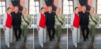 Ateliereröffnung Alex Kiessling in der historischen Kaiserwohnung in Laxenburg: Bürgermeisterin Carmen Jeitler- Cincelli, Alex Kiessling und Schauspielerin Michou Friesz. (Foto Andreas Tischler)