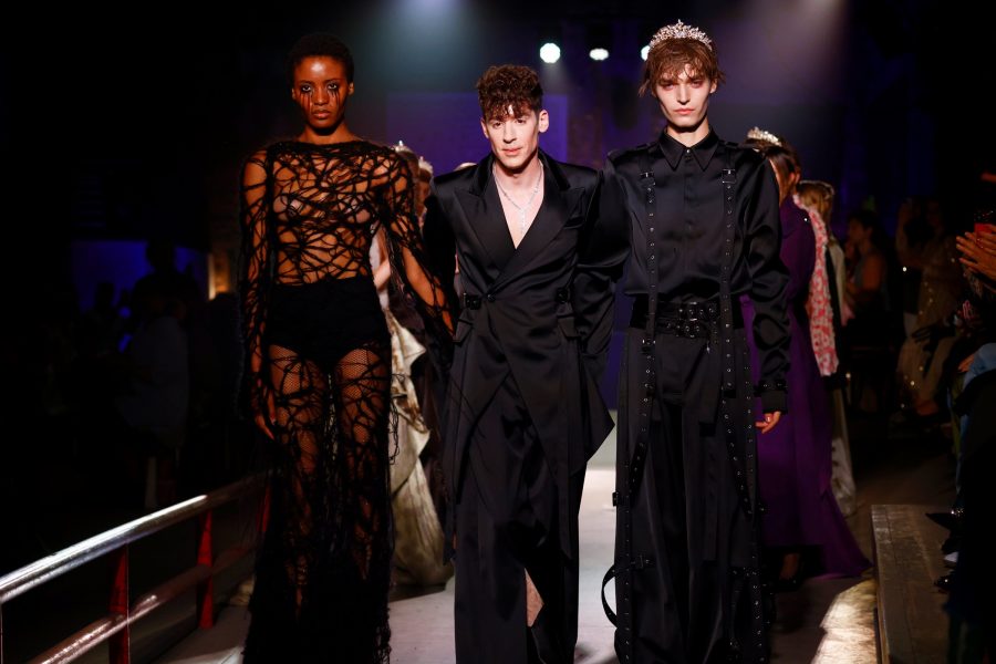 Designer Kilian Kerner zeigte seine Spring/Summer 2027 Kollektion während der Berlin Fashion Week in der Skatehalle Berlin. (Photo by Sebastian ReuterGetty Images for Kilian Kerner)