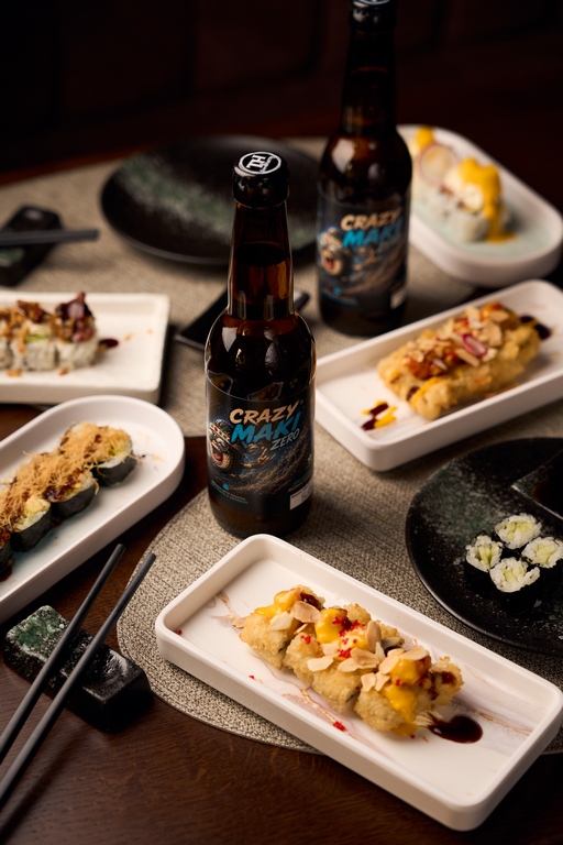 InsBIERation des Restaurants SUSHI VERO: CRAZY SUSHI & CRAZY MAKI. (Foto Balázs Vernes)