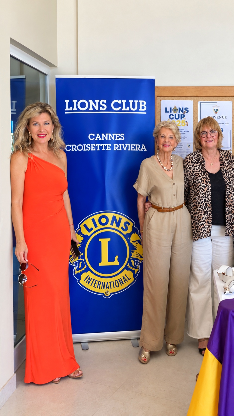 Tina Baïkoff, Präsidentin des Lions Clubs Cannes Croisette Riviera,bei einer Wohltätigkeitsveranstaltung des Lions Clubs Cannes Croisette Riviera zur Unterstützung humanitärer Initiativen und des gesellschaftlichen Engagements. (Foto zur Verfügung gestellt) 2. Tina Baïkoff bei einer Wohltätigkeitsveranstaltung des Lions Clubs Cannes Croisette Riviera zur Unterstützung humanitärer Initiativen und des gesellschaftlichen Engagements.