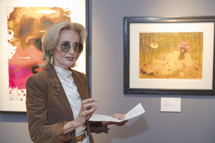 Die Eröffnungsrede der "VIENNA HIGHLIGHTS" Kunstmesse im RENN- VEREIN im Palais Esterházy hielt Elisabeth Gürtler. (Foto Roland Rudolph)